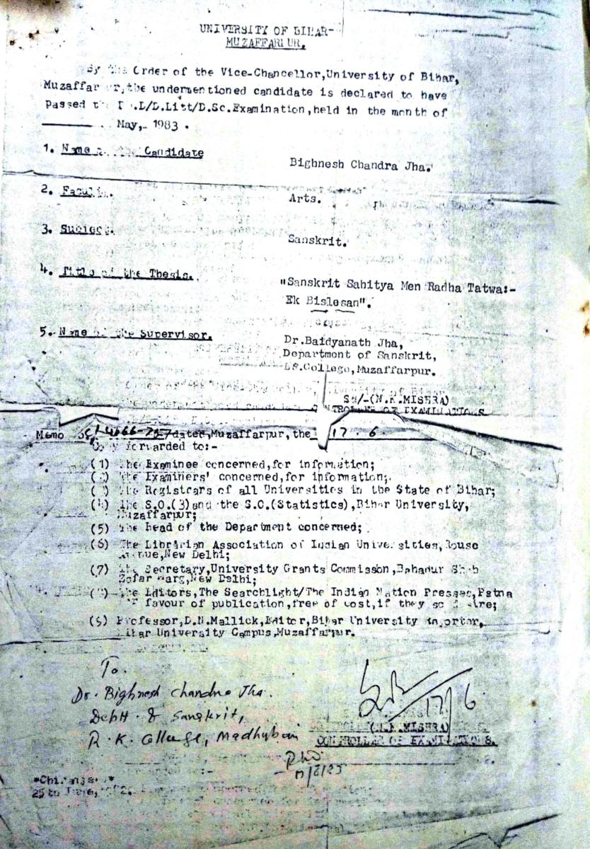 Dr. Bighnesh Chandra Jha